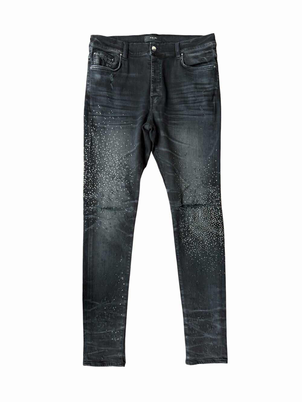 Size 36 - Amiri Black Crystal Jeans